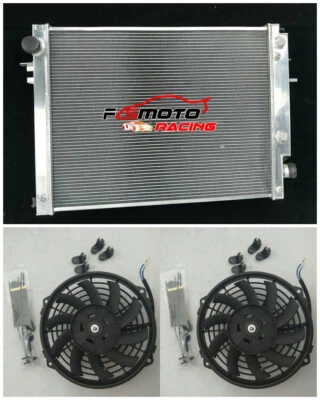 Aluminum Radiator +Fans FOR 2013-2018 2017 Dodge Ram 6.7L 2500 3500 Cummins 408 - Image 1 of 4