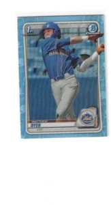 2020 BOWMAN CHROME DRAFT SKY BLUE REFRACTOR MATTHEW DYER METS - Picture 1 of 1