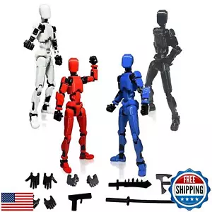 YUNTUBUK 4PCS T13 Action Figure 3D Printed Multi-Jointed Movable,Dummy13 Acti - Picture 1 of 5