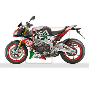 Aprilia Tuono V4 1100 Fábrica Italiana Bandera Lateral y Panel Gráficos Set - Imagen 1 de 13