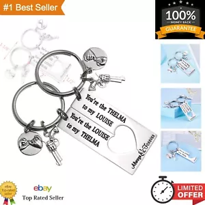 Set Portachiavi Amicizia - Thelma e Louise BFF Regalo per Donna - Set di 2 - Foto 1 di 9