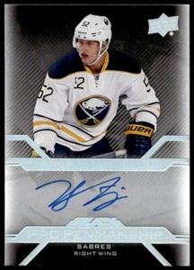 2016 UD BLACK HUDSON FASCHING PEN-HF MT RC PRO PENMANSHIP AUTOGRAPH SABRES - Picture 1 of 2