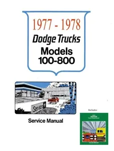 1977 1978 Dodge Truck Shop Service Repair Manual Book Engine Drivetrain Guide - Picture 1 of 5