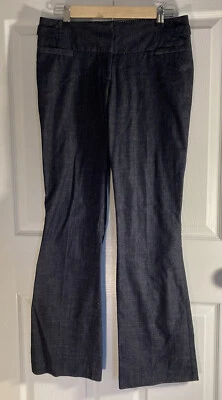 Pantalones de Vestir Maurices 3/4 Azul Negro Elegante Pierna Ancha Trabajo Denim-look Soy Inteligente Foto 1 de 4