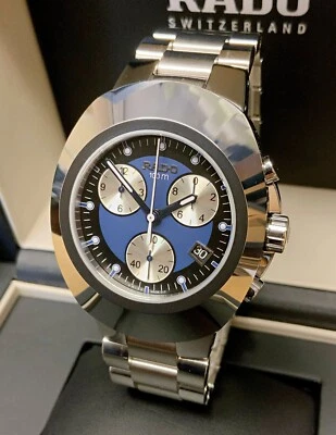 Rado Original Blue Analog Chronograph Watch for Men R12638173 - Image 1 of 4
