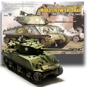 MENG TS-033 1/35 M4A3(76) W SHERMAN TANK MODEL KIT - Picture 1 of 4