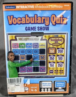 Vocabulary Quiz Game Show - Lakshore Interactive Whiteboard Grade 4-6 PC/MAC New - Image 1 of 3