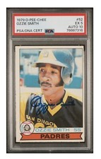 1979 OPC SIGNED Ozzie Smith RC #52 PSA/DNA AUTO 10 GEM-MT San Diego Padres HOF