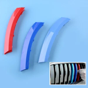 3Pcs Front Grille Grill Cover Strips Clip Trim Fit For BMW X5 E70 2008-2013 hq - Picture 1 of 6