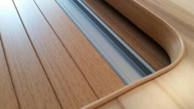 Tambour Door ( Roller Door ) Campervan Motorhome Quality Beech Woodgrain finish - Image 1 of 4