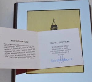 Franco Gentilini. Portadresse. incisione su piastra in ottone satinato e acciaio - Picture 1 of 4