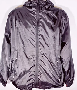 SouthPole Packable Men's XXL Hooded Black Zippered Jacket Rain & Wind Resistant - Picture 1 of 12