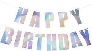 Happy Birthday Banner Laser Sign Party Decorations Custom - Picture 1 of 7