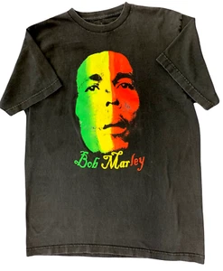 C & H Bob Marley black multi-color t-shirt men's size Large BOB MARLEY - Picture 1 of 7