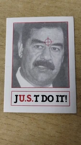 Saddam Hussein Irak Just Do It Karte J.US.T - Bild 1 von 2