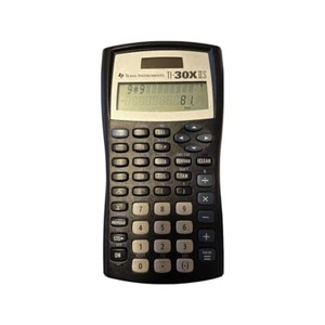Texas Instrument TI-30X II S Taschenrechner getestet & funktioniert schwarzer Deckel dunkelblau - Bild 1 von 6
