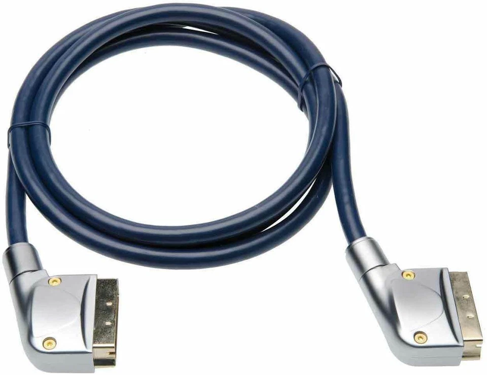 2m Scartkabel Anschlusskabel Scart Verbindungskabel AV Euro Stecker 21 polig - Bild 1 von 1