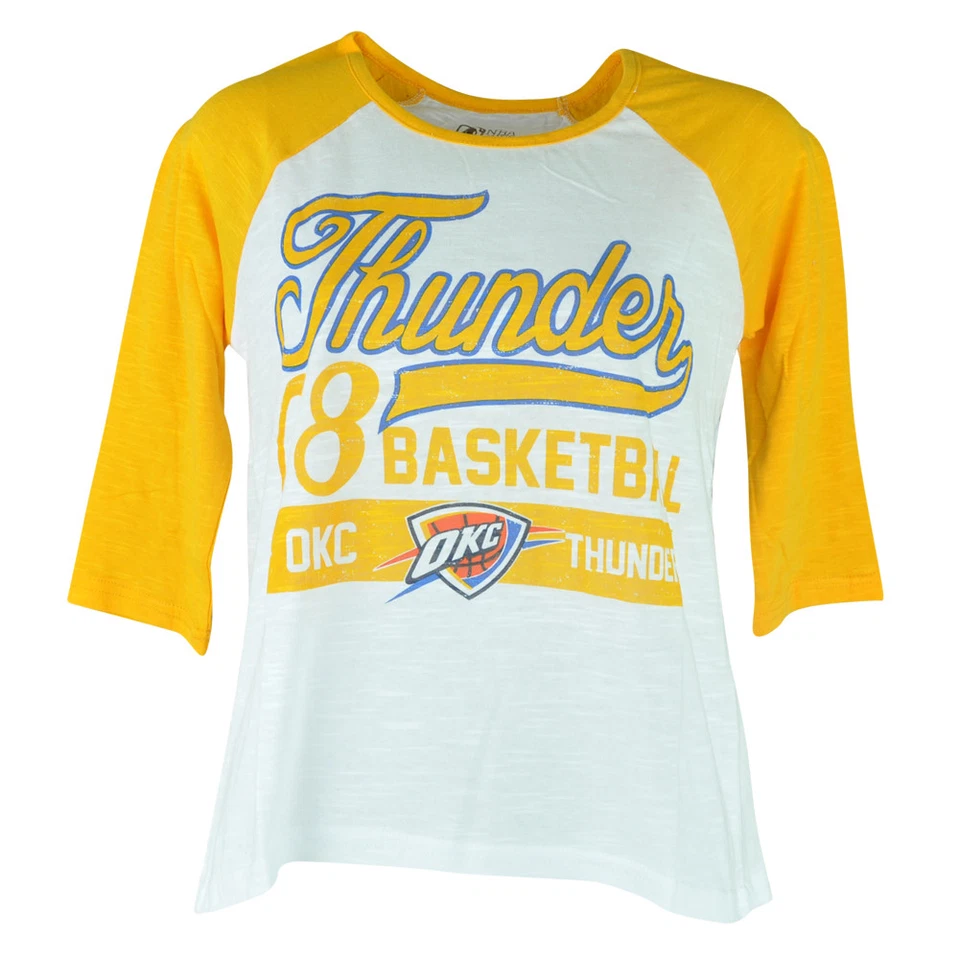 Camiseta manga 3 cuartos NBA UNK Oklahoma City Thunder para mujer y mujer Baseline  Foto 1 de 1