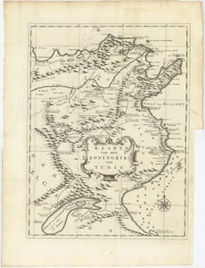 Mapa antiguo del Reino de Túnez por Shaw (1773) - Imagen 1 de 1