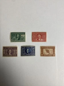 US 323-27 Unused 1904 Fine• Very Fine Light Hinged. - Picture 1 of 6