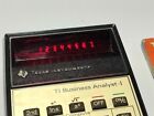 VINTAGE - TI Business Analyst 1 Pocket Calculator RED Vacuum Fluorescent Display