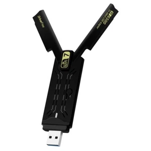 Adaptateur WiFi 7 USB BE6500 sans fil Wifi RTL8912AU tri bande USB3.0 pour PC de bureau - Photo 1/7