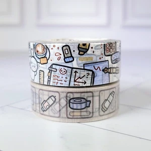 Tabletop Treasures & Schreibwaren Toolbar Washi Tape Rolle Set TheCoffeeMonsterzCo - Bild 1 von 2