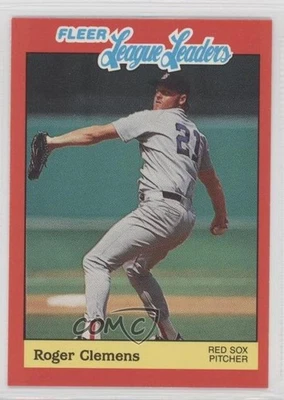 1989 Fleer Baseball's League Leaders Box Set Roger Clemens #5 - Image 1 of 2