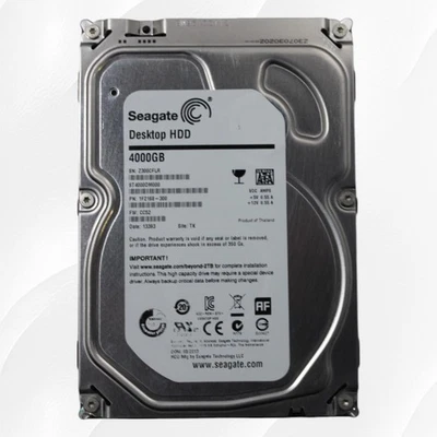 SEAGATE ST4000DM000 4TB HDD 3.5" 5900RPM 6Gbps SATA Hard Drive 1F2168-300 - Image 1 of 3