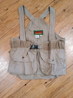 VTG Avid Outdoor Hunting Fishing Vest Men's M Brown Buckle Closure W/ Pockets - Image 1 of 4