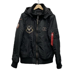 Auth ALPHA INDUSTRIES - Black Silver Multi Men's Lightweight Jacket - Picture 1 of 4