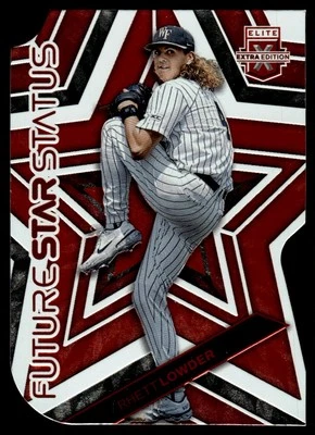 2023 PANINI ELITE EXTRA EDITION FUTURE STAR STATUS Rhett Lowder 26/99 - Image 1 of 2