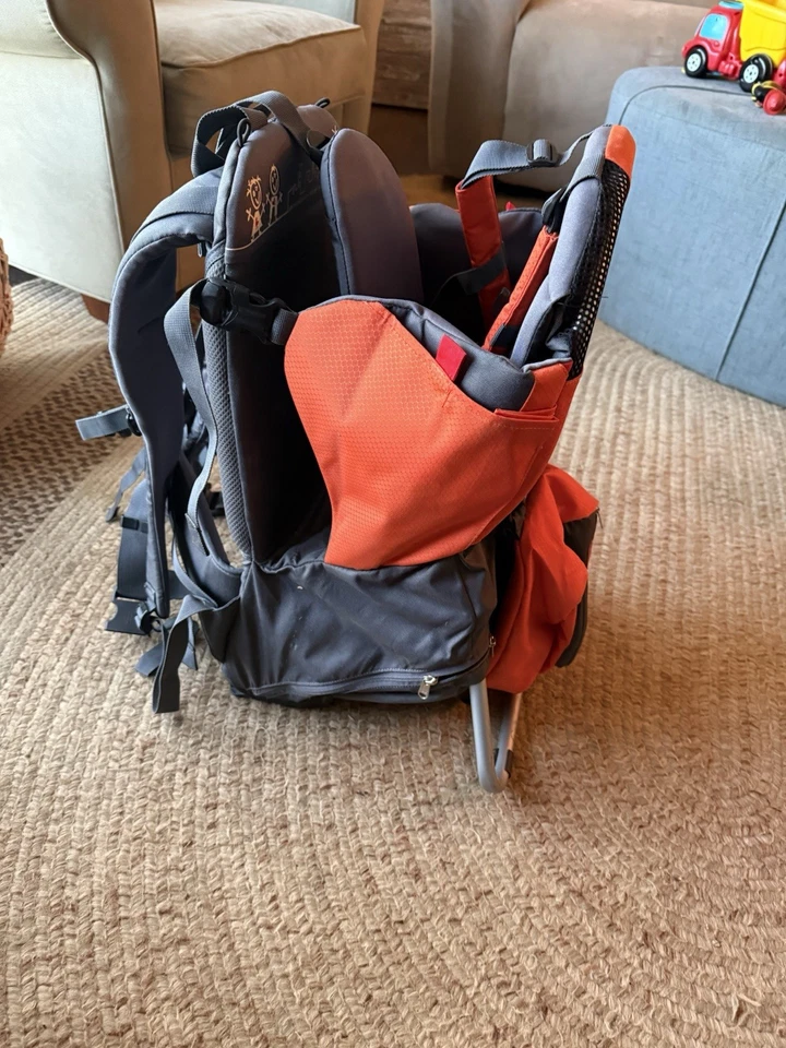 phil&teds Parade 儿童背带框架背包,橙色 - 紧凑,轻便 (4. — 第 1/4 张图片