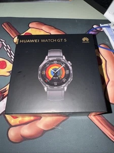 Huawei Watch GT 5 46 mm Smartwatch Black Strap Waterproof Heart Rate Fitness - Picture 1 of 4
