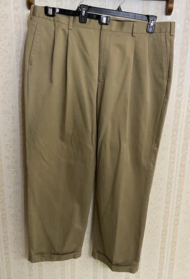 Pantalones de vestir plisados tostados para hombre Axist 44x32, ¡excelente estado! Foto 1 de 4