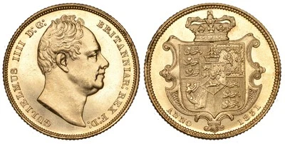 GREAT BRITAIN. William IV 1831  Sovereign NGC MS64+ S-3829A; EGC-1017 - Image 1 of 2