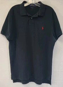 Ralph Lauren Polo Nera Golf Camicia Uomo XL Manica Corta - Foto 1 di 4