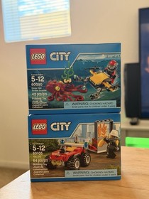 LEGO City: Deep Sea Scuba Scooter (60090) LEGO City Fire ATV (60105) New Sealed