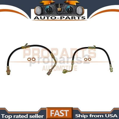 Kit dianteiro mangueira de freio hidráulica 2x para Chevrolet S10 1991-1993 4WD - Imagem 1 de 4