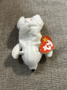 Vintage Chilly der Eisbär Ty Tennie Beanie Baby im Ruhestand - Bild 1 von 3