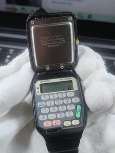 Vintage Casio FTP-30 FLIP-TOP Databank Calculator Watch (1990s) SUPER RARE !! - Picture 1 of 15