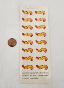 SEHR KLEINER " SELTENER " ORIGINAL VINTAGE HOT WHEELS POSTER STICKER BOGEN ( 16 ) - Bild 1 von 5