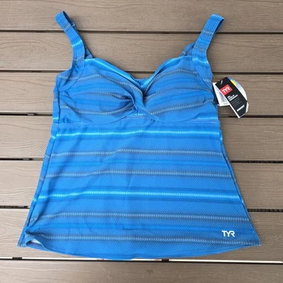 TYR Durafast Elite Women Storm Tramonto Twisted Bra Swim Tankini SZ 12 New - Image 1 of 3