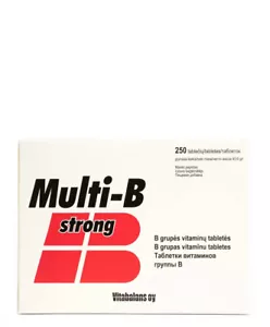 Multi B Strong, 250 tablets Vitamin B complex for general wellness - Picture 1 of 1