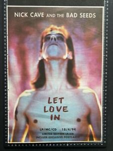 NICK CAVE & THE BAD SEEDS - LET LOVE IN  - 1994 VINTAGE POSTER SIZE ADVERT 