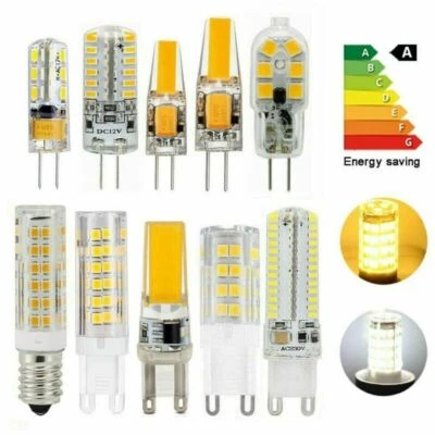 G9 G4 E14 Led Lampe 2W 3W 5W 6W 7W Warmweiß/ Kaltweiß Birne COB AC/DC 12V 220V - Bild 1 von 4