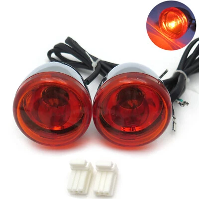 Luz de señal de giro delantera naranja para Harley Davidson XL883 XL1200 Sportster 92-16 Foto 1 de 4