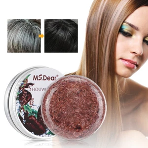 Barra de champú oscurecimiento del cabello Organic Essence jabón gris acondicionador inverso para cabello - Imagen 1 de 12