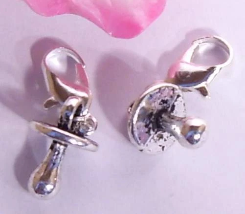 ♥ Charm Anhänger Schnuller Nuckel Sauger Nucki silber für Armband ♥ AH298 - Bild 1 von 1