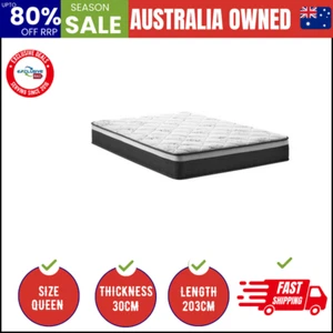 Queen Mattress Luxury Foam Pocket Spring 30cm - Picture 1 of 9